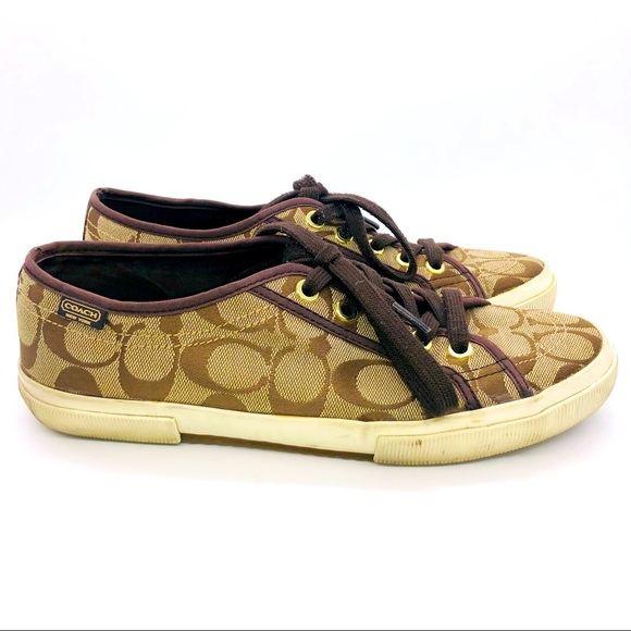 Coach Kalyn Logo Sneakers 8B EUC - Picture 5 of 10